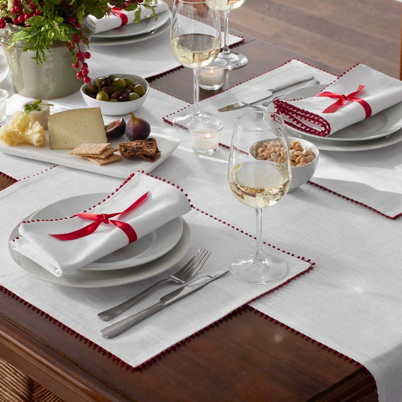 Pom Fringe Table Runner