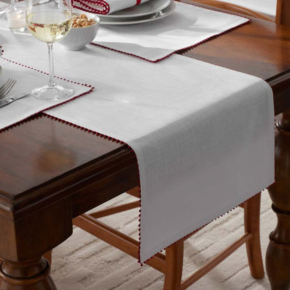 Pom Fringe Table Runner