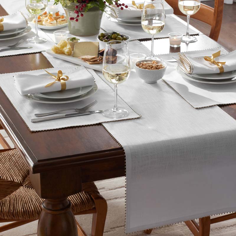 Pom Fringe Table Runner