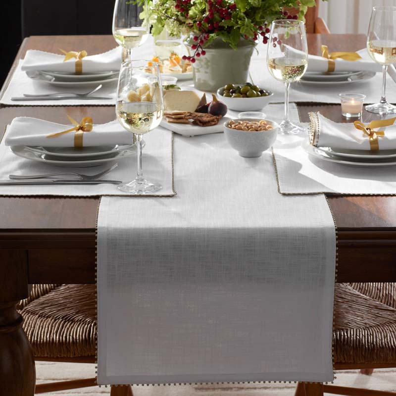 Pom Fringe Table Runner