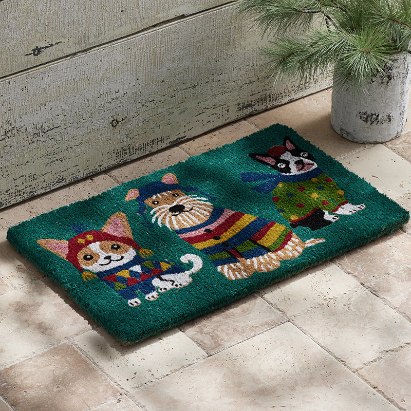 Holiday Coir Door Mat