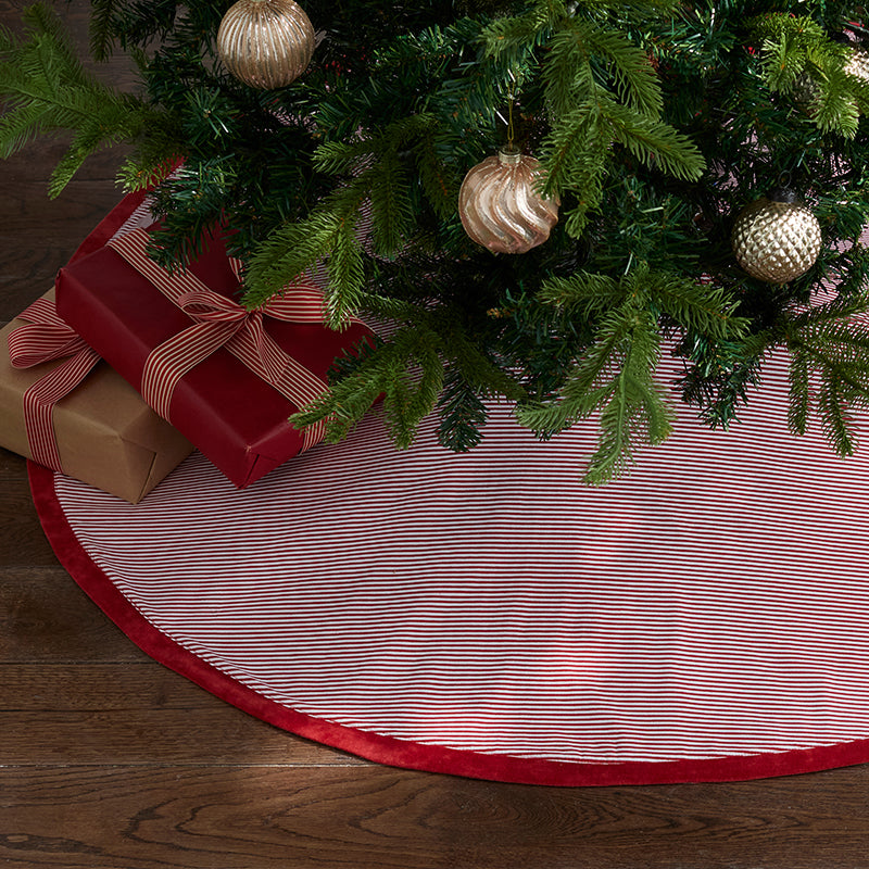 Stripe Dot Reversible Tree Skirt