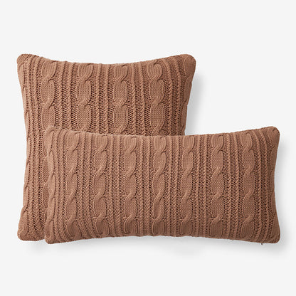 Chunky Cable Knit Decorative Pillow Cover