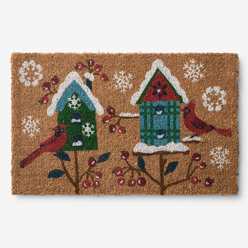 Holiday Coir Door Mat