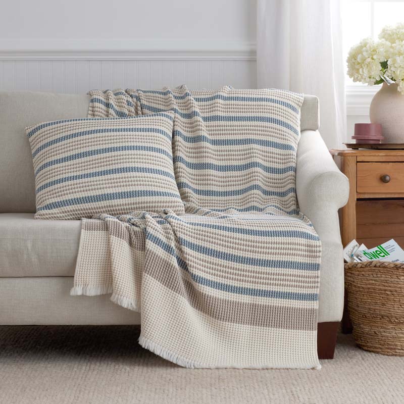 Cadence Stripe Decorative Square Pillow Cover