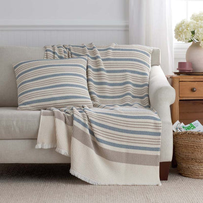 Cadence Stripe Decorative Square Pillow Cover