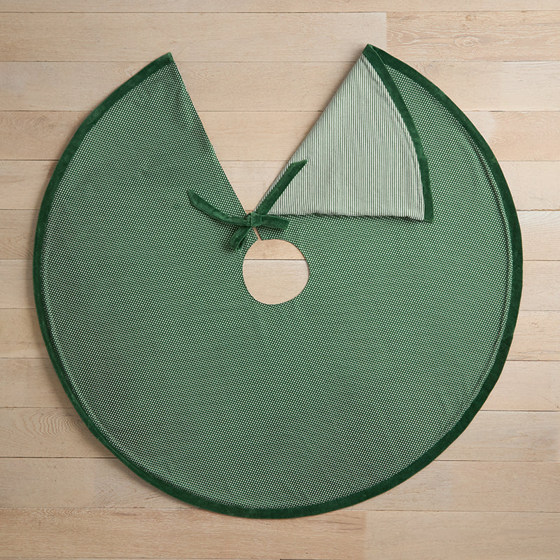 Stripe Dot Reversible Tree Skirt