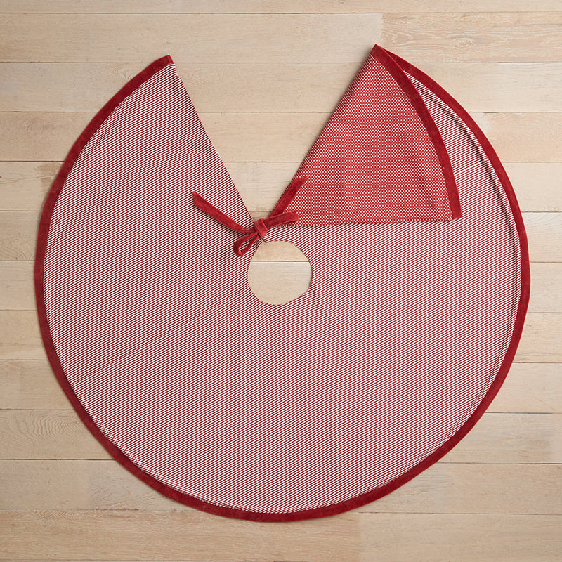 Stripe Dot Reversible Tree Skirt