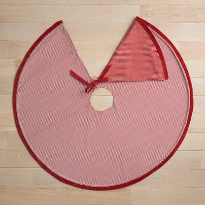Stripe Dot Reversible Tree Skirt
