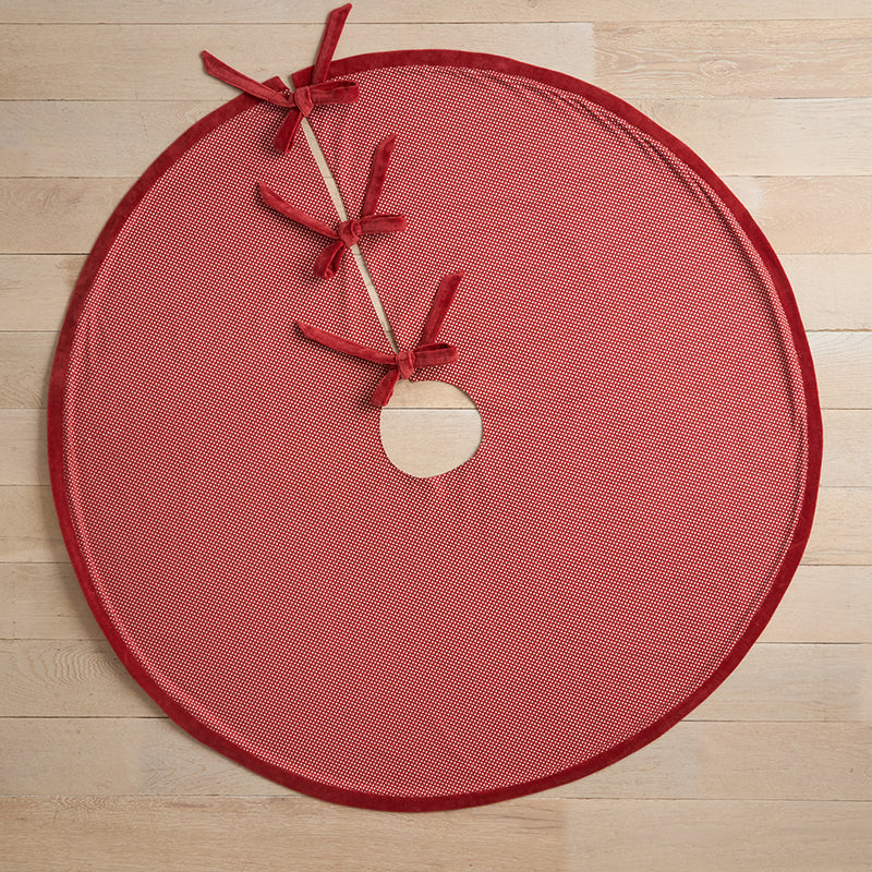 Stripe Dot Reversible Tree Skirt