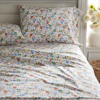 Strawberry Fields Classic Cool Cotton Percale Fitted Bed Sheet