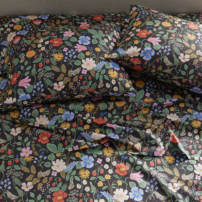 Strawberry Fields Classic Cool Cotton Percale Flat Bed Sheet