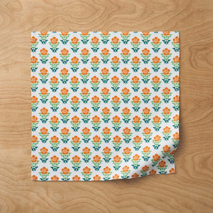 Floral Plaid Napkins, Set of 4