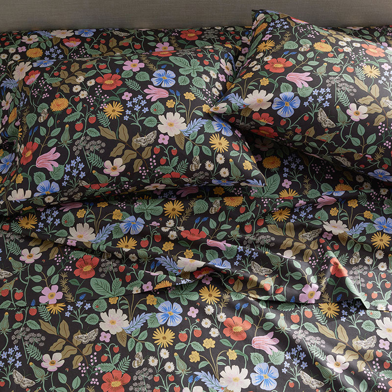 Strawberry Fields Classic Cool Cotton Percale Bed Sheet Set