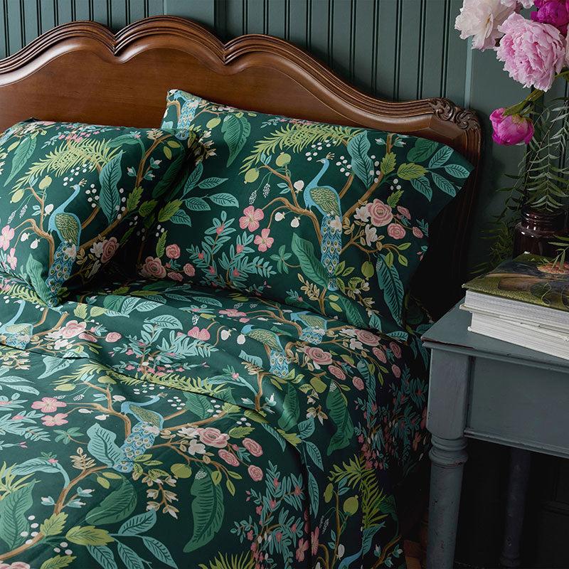 Peacock Classic Smooth Sateen Bed Sheet Set