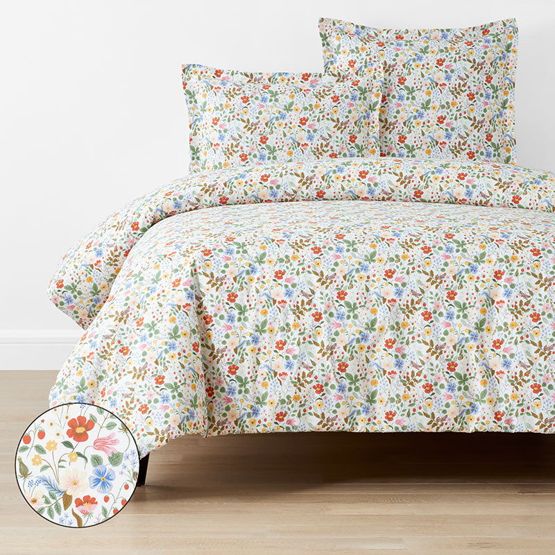 Strawberry Fields Classic Cool Cotton Percale Duvet Cover