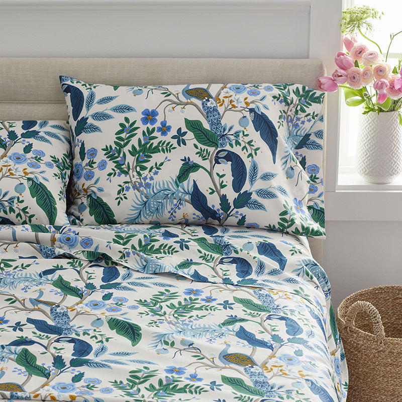 Peacock Classic Smooth Sateen Flat Bed Sheet