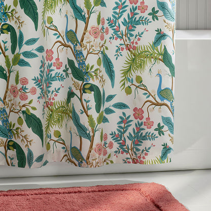 Peacock Classic Smooth Sateen Shower Curtain