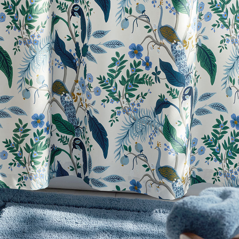 Peacock Classic Smooth Sateen Shower Curtain