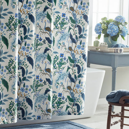 Peacock Classic Smooth Sateen Shower Curtain