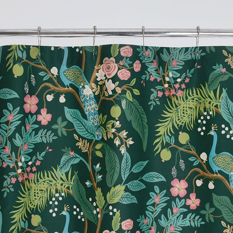 Peacock Classic Smooth Sateen Shower Curtain