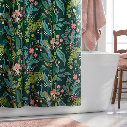 Peacock Classic Smooth Sateen Shower Curtain
