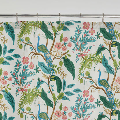 Peacock Classic Smooth Sateen Shower Curtain