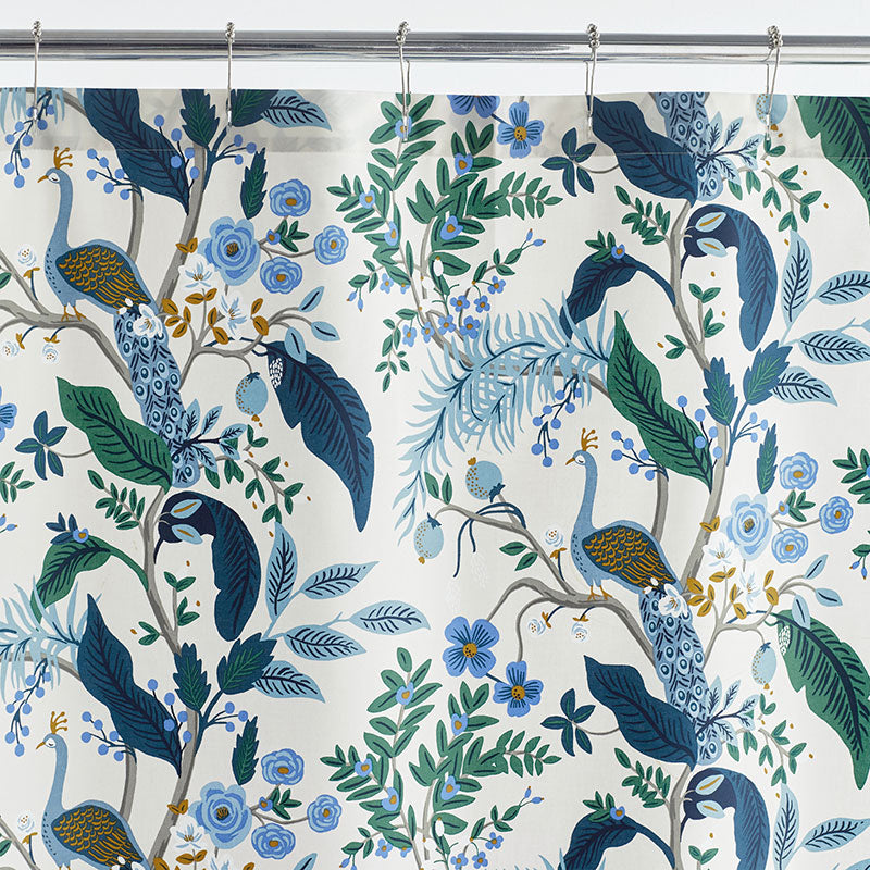 Peacock Classic Smooth Sateen Shower Curtain