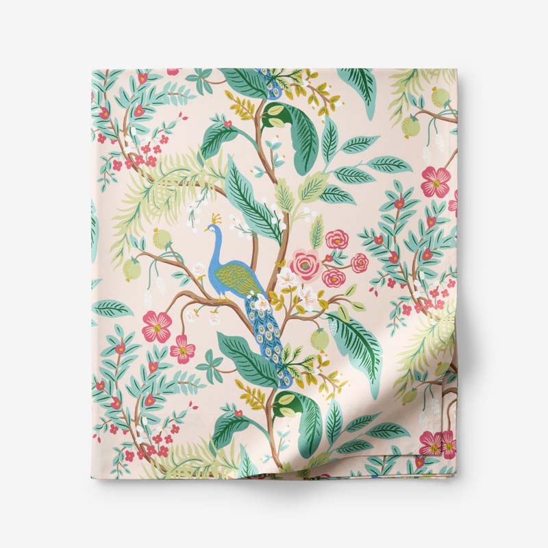 Peacock Classic Smooth Sateen Flat Bed Sheet