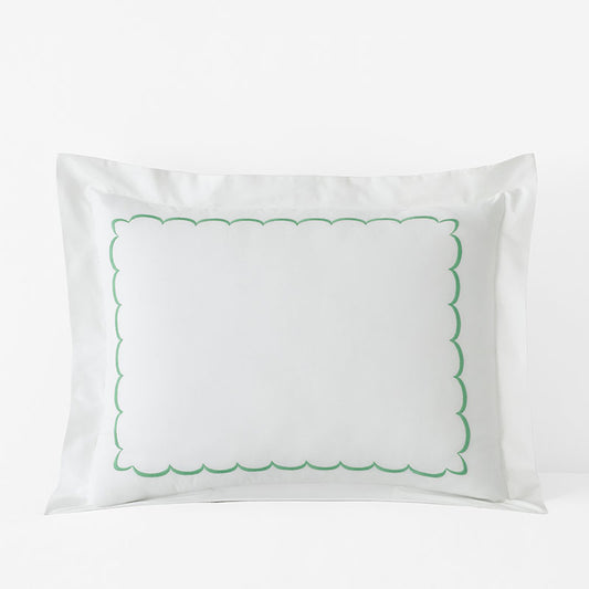 Scallop Embroidered Premium Cool Egyptian Percale Sham