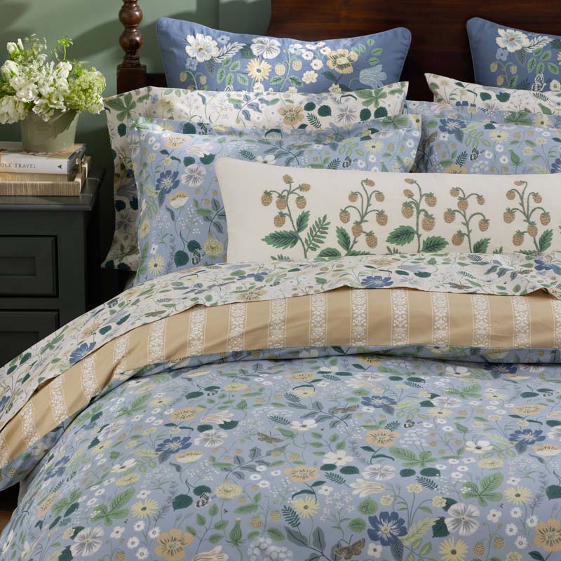 Strawberry Fields Classic Cool Cotton Percale Fitted Bed Sheet