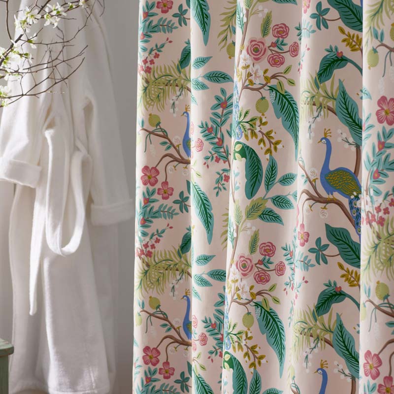 Peacock Classic Smooth Sateen Shower Curtain