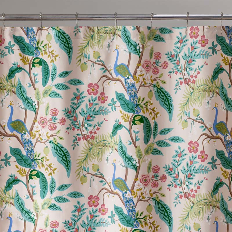 Peacock Classic Smooth Sateen Shower Curtain