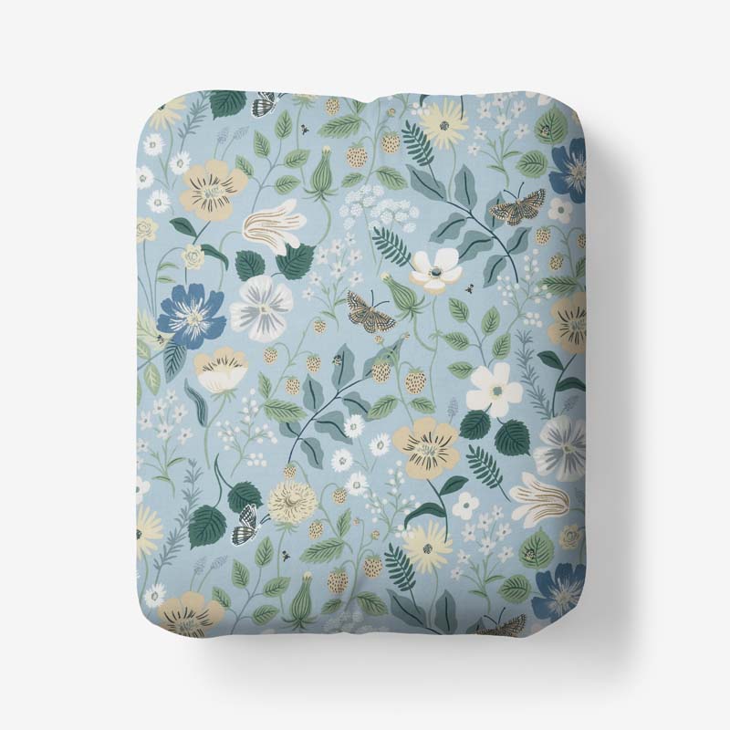 Strawberry Fields Classic Cool Cotton Percale Fitted Bed Sheet