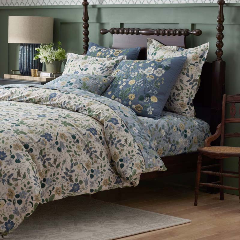 Strawberry Fields Classic Cool Cotton Percale Bed Sheet Set