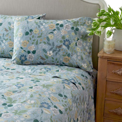 Strawberry Fields Classic Cool Cotton Percale Bed Sheet Set