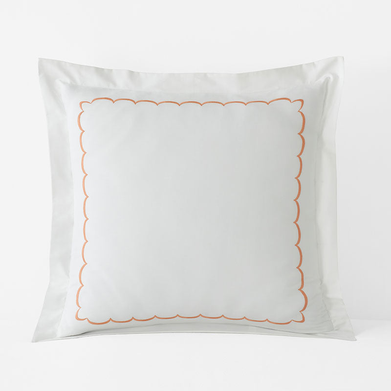 Scallop Embroidered Premium Cool Egyptian Percale Sham