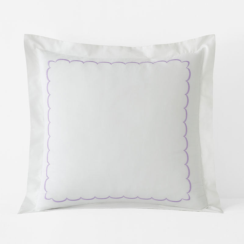 Scallop Embroidered Premium Cool Egyptian Percale Sham