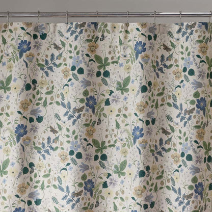 Strawberry Fields Classic Cool Cotton Percale Shower Curtain