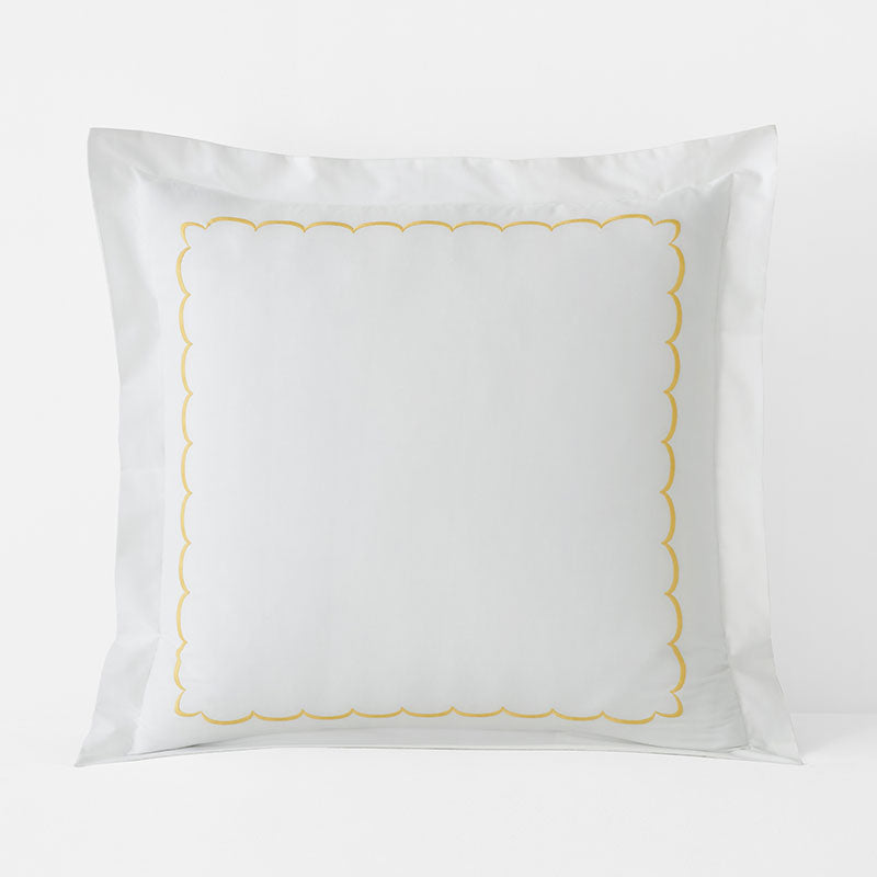 Scallop Embroidered Premium Cool Egyptian Percale Sham