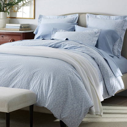 Jacquard Leaf Yarn-Dyed Premium Smooth Supima® Cotton Wrinkle-Free Sateen Sham