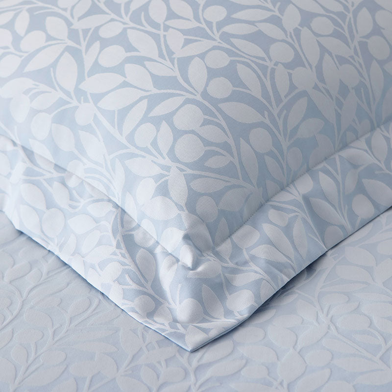 Jacquard Leaf Yarn-Dyed Premium Smooth Supima® Cotton Wrinkle-Free Sateen Sham