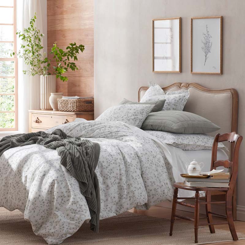 Floral Bliss Garment Washed Cotton Percale Sham