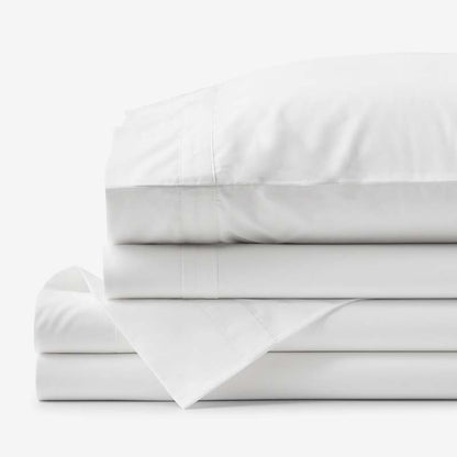 Contrast Border Premium Cool Supima® Cotton Percale Bed Sheet Set