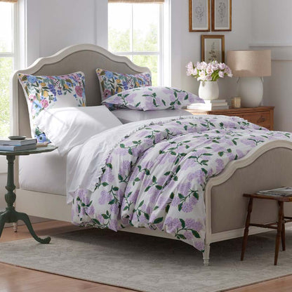 Hydrangea Classic Cool Cotton Percale Duvet Cover