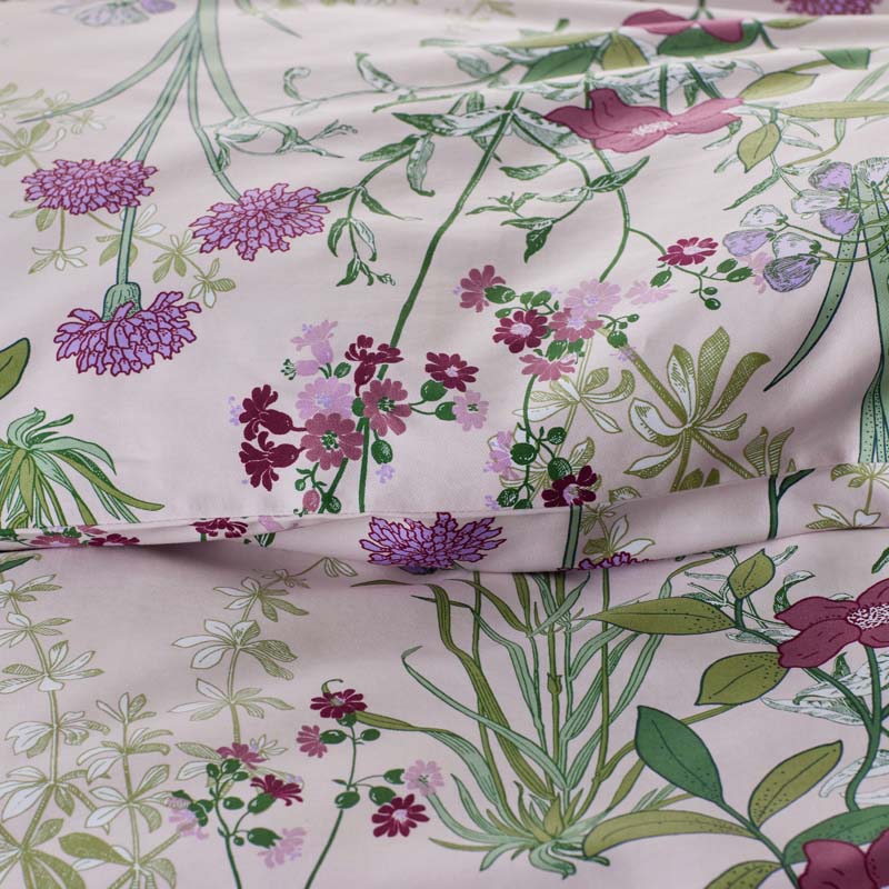 Bloom Meadow Classic Smooth Sateen Flat Bed Sheet