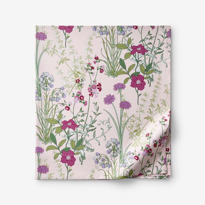 Bloom Meadow Classic Smooth Sateen Flat Bed Sheet