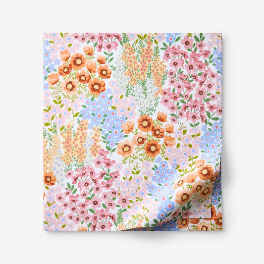 Garden Jubilee Classic Cool Cotton Percale Flat Bed Sheet