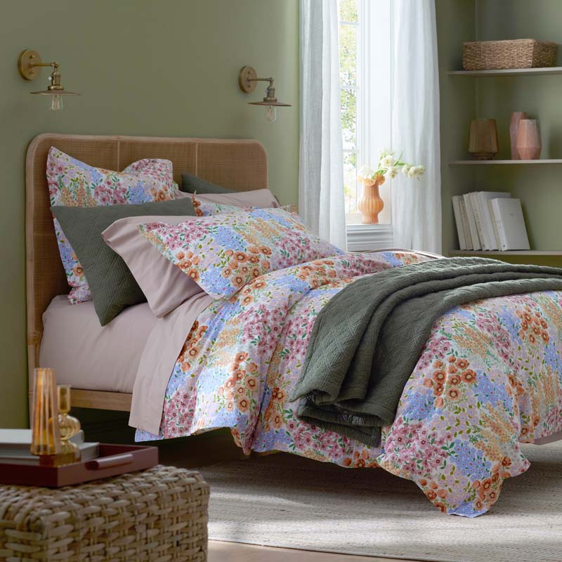 Garden Jubilee Classic Cool Cotton Percale Flat Bed Sheet