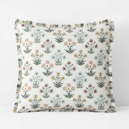 Garden Patch Reversible Garment Washed Cotton Percale Sham